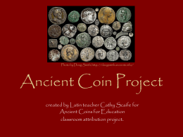 Ancient Coin Project - Lexington Catholic High School