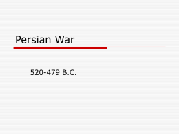 Persian War - Canyon ISD / Overview