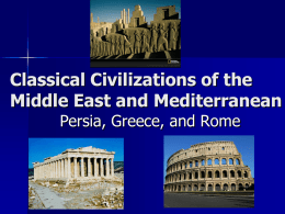 Classical Civilizations of the Middle East and Mediterranean