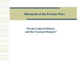The Aftermath of the Persian Wars