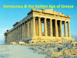 Democracy & the Golden Age of Greece