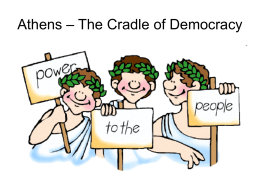 Athens – The Cradle of Democracy