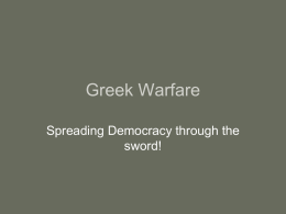 Greek Warfare - Littlemiamischools.org