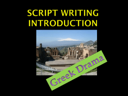 Script Writing Introduction