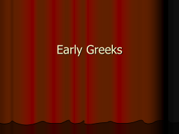Early Greeks - stephenspencer