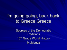 I`m going going, back back, to Greece Greece