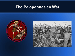 The Peloponnesian War Greece what are you thinking!