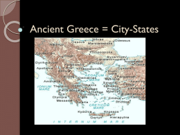 Ancient Greece = City