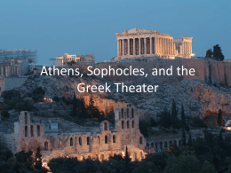 The Greek Theater II. Performance C. Costume: Actors wore long