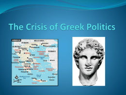 The Crisis of Greek Politics Notes