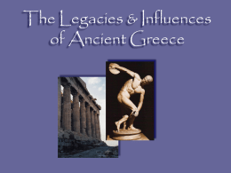 The Legacies & Influences of Ancient Greece