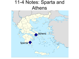 11-4 Sparta and Athens Notes