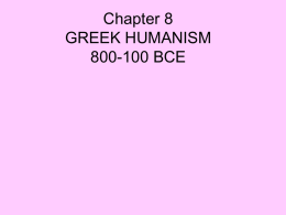 Chapter 8 Hellenic Culture