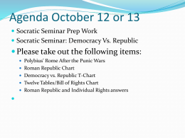 Agenda October 13