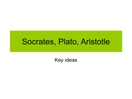 Soc, Plato, Arist