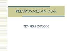 PELOPONNESIAN WAR