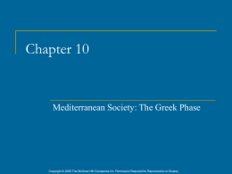Chapter 10 - Greece