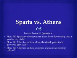 Sparta vs. Athens