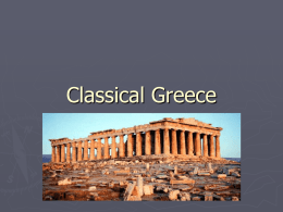 Classical Greece - Union Academy Charter School