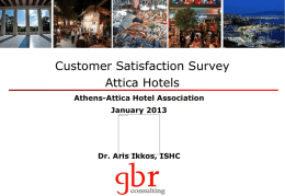 2012: The performance of the Athens Hotel Sector