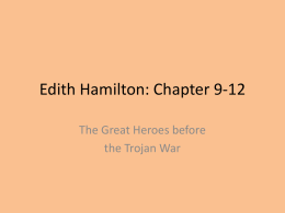 Edith Hamilton: Chapter 9-12