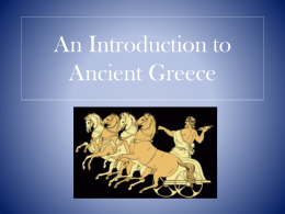 An Introduction to Ancient Greece, Athens and Sparta