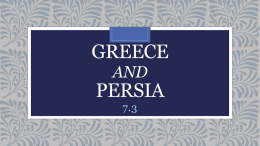 Greece and Persia - Leon County Schools