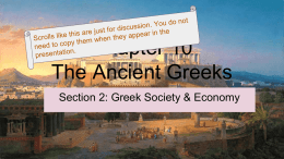 Chapter 10 The Ancient Greeks