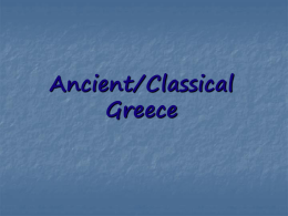 Ancient/Classical Greece - MsLeonardsGlobalHistoryWiki