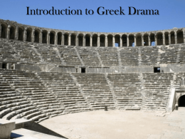 Intro to Greek Drama