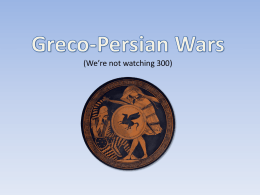 The Greco-Persian War - Johnson Graphic Design
