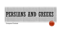 Persians and Greeks