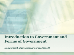 Forms of Government - Moore Public Schools