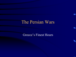 The Persian Wars - World of Teaching