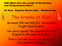 The Greeks at War! - My Social Studies Teacher