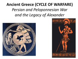 Ancient Greece Persian and Peloponnesian War