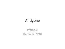 Antigone - TeacherWeb