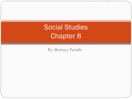 Social Studies Chapter 8