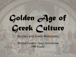 Greek Golden Age and Philosophyx