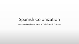 Spanish Colonization PPT