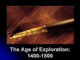 The Age of Exploration - West Point Public Schools