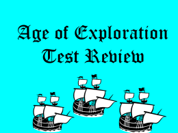 Age of Exploration Test Review