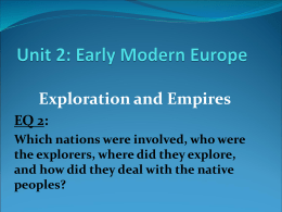 Unit 2: Early Modern Europe