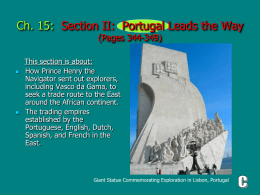 (Section II): Portugal Leads the Way