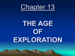 Chapter 13 THE AGE OF EXPLORATION