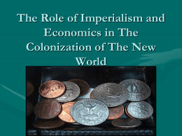 Colonization of The New World