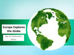 Europe Explores the Globe