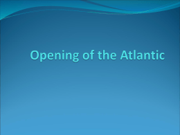 Opening of the Atlantic