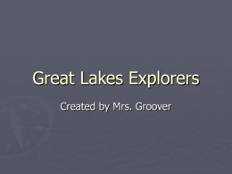 Great Lakes Explorers - Gina Groover`s Portfolio