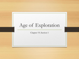 Age of Exploration - Cherokee County Schools